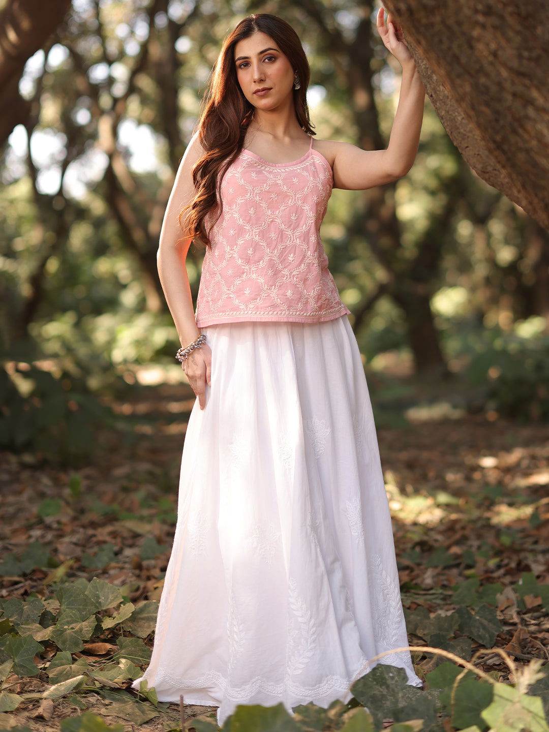 AYAT Chikankari Cotton top - KRI CHIKANKARI